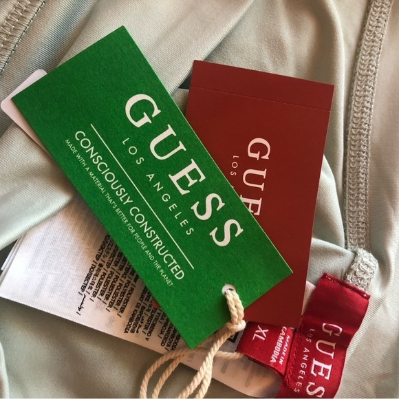 Guess / NWT/ Women's Green Xolani Logo Biker Shorts/ XL and L - Picture 4 of 8